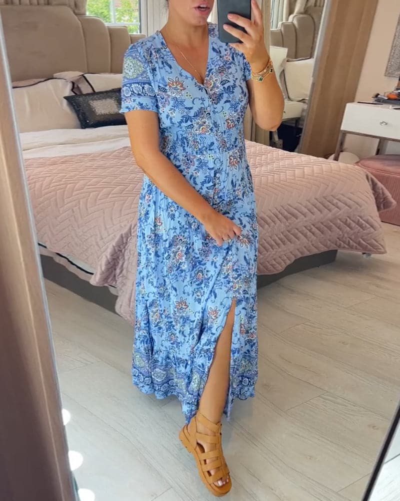 Chantal – robe florale fraîche