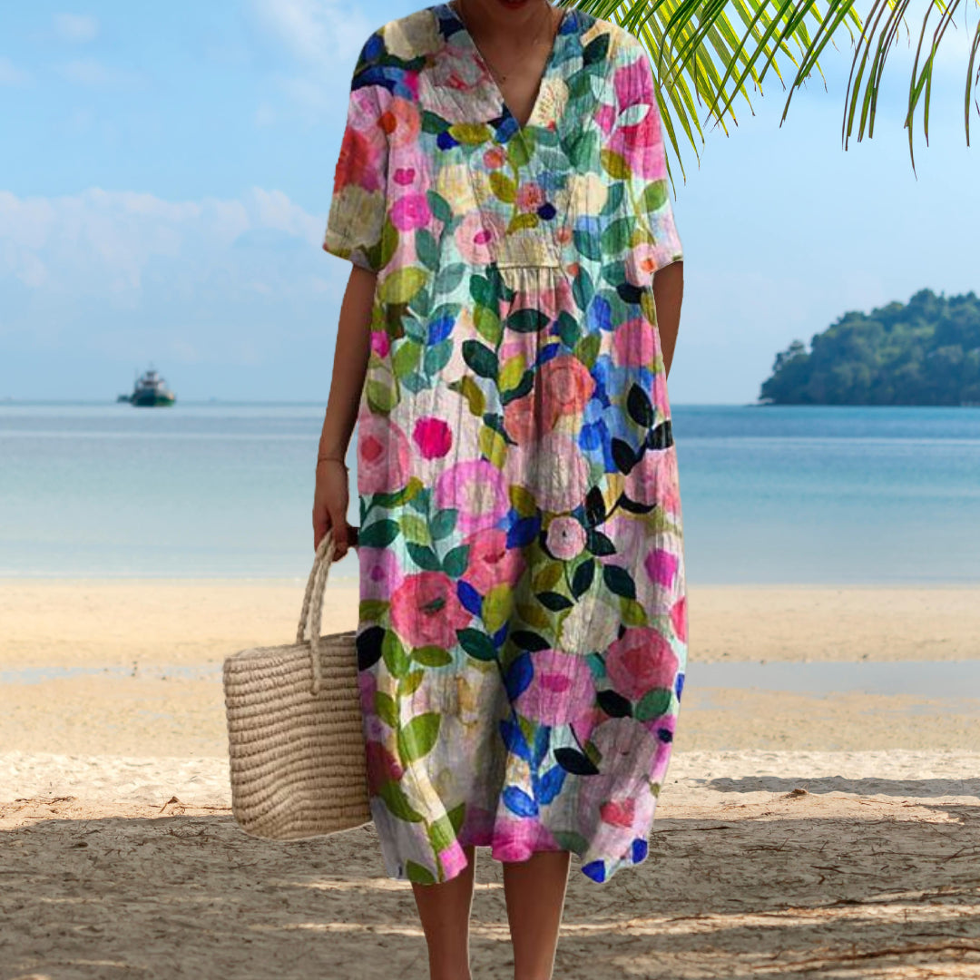 Melissa | Élégante Robe à Fleurs