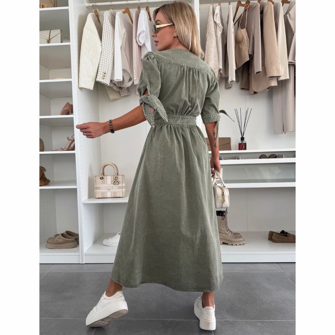 Liliane | Robe Élégante avec Boutons
