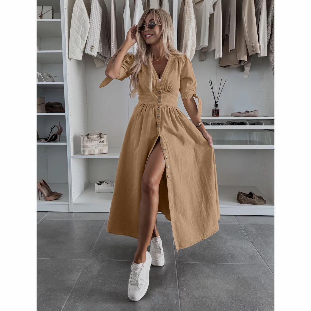 Liliane | Robe Élégante avec Boutons