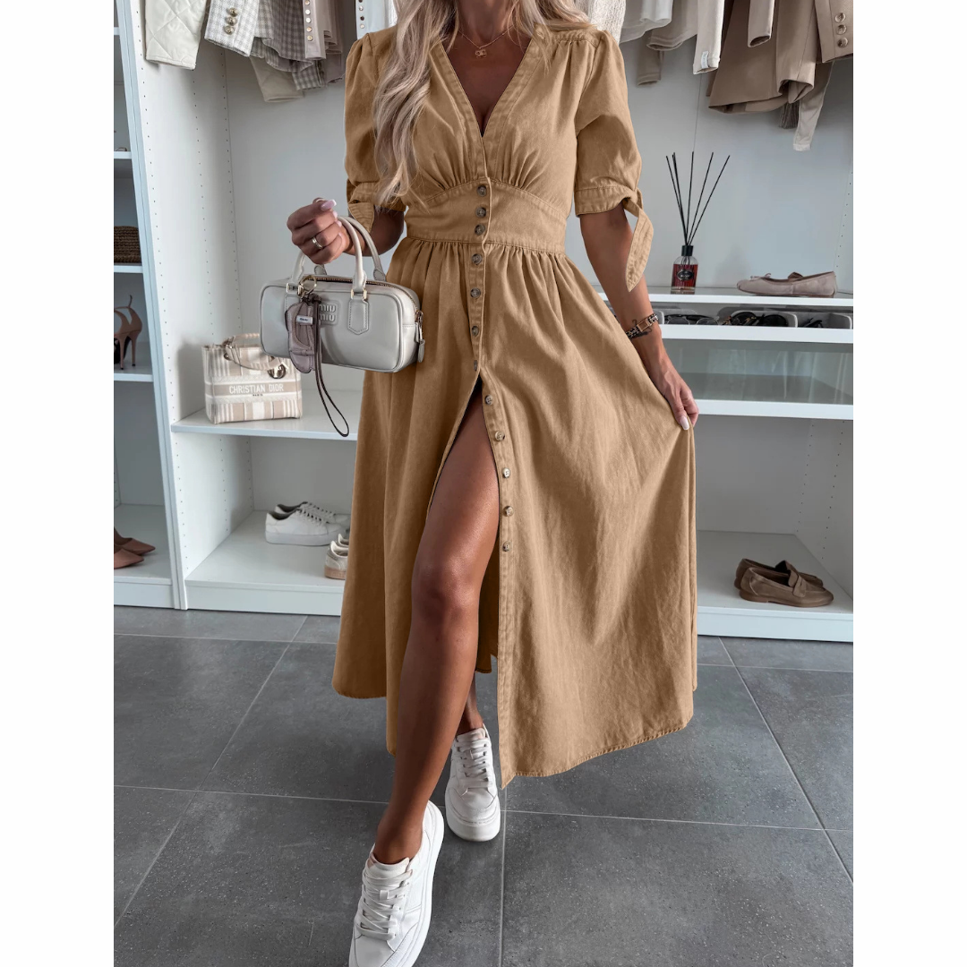 Liliane | Robe Élégante avec Boutons