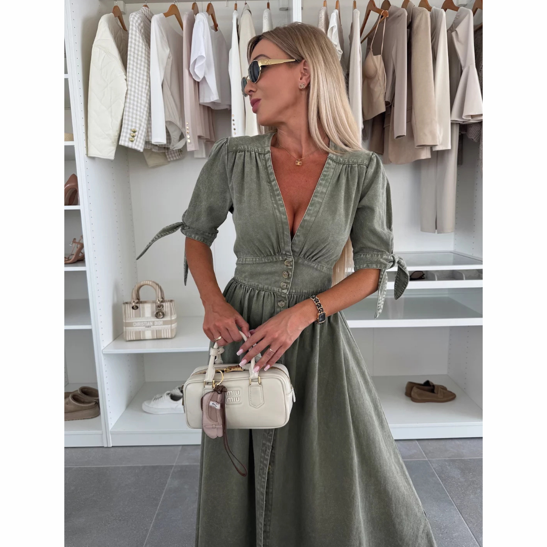 Liliane | Robe Élégante avec Boutons