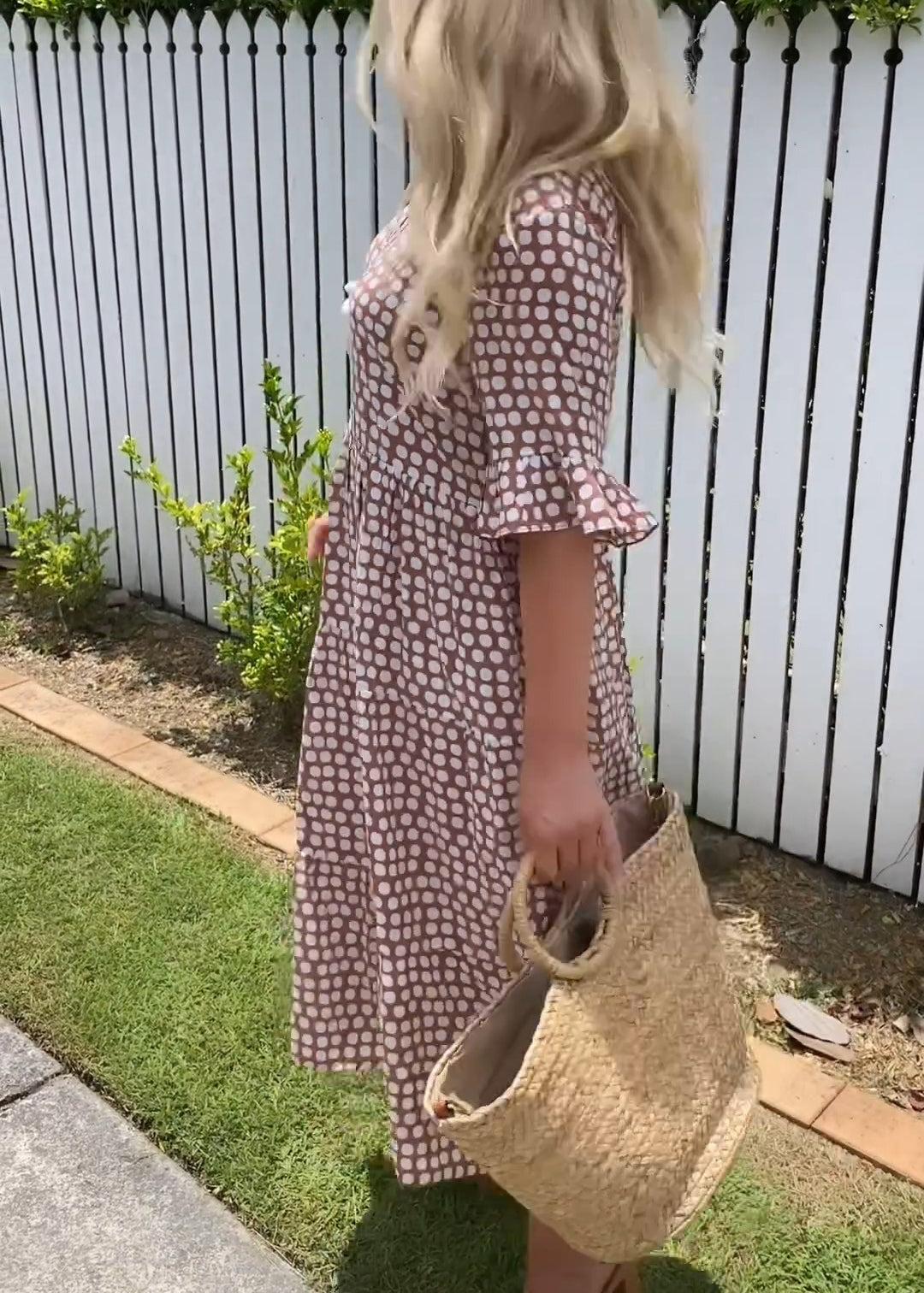 Robe midi à manches courtes Michelle™