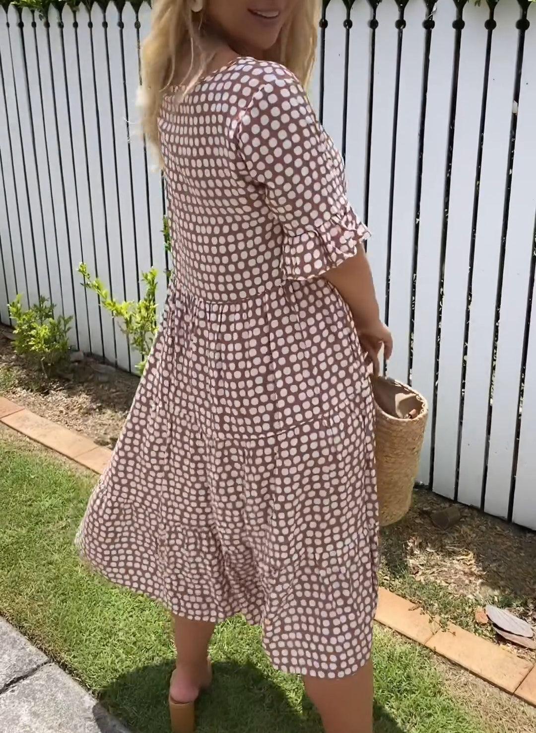 Robe midi à manches courtes Michelle™