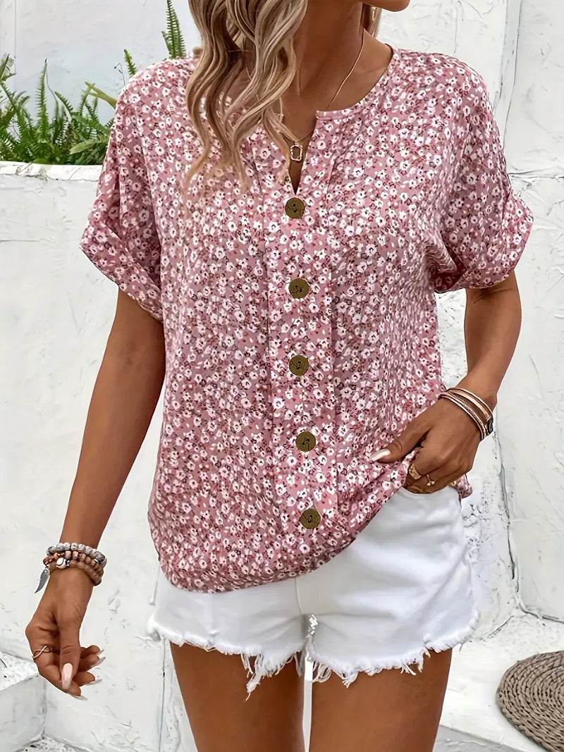 Verna | Élégante blouse à motif floral