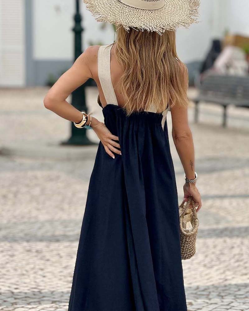 SIENNA | Robe Chic à Dos Nu et Col Croisé Tendance