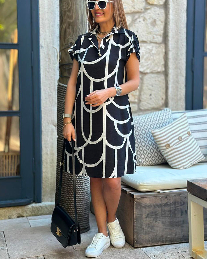 Angélique™ | Robe à Manches Courtes