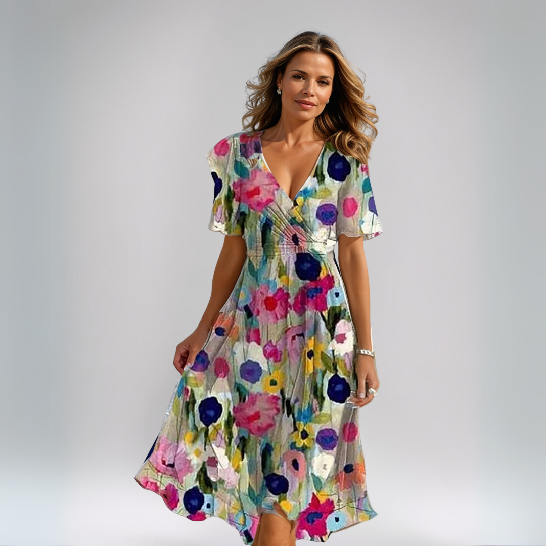 Tiana | Robe d'été à motif floral délicat