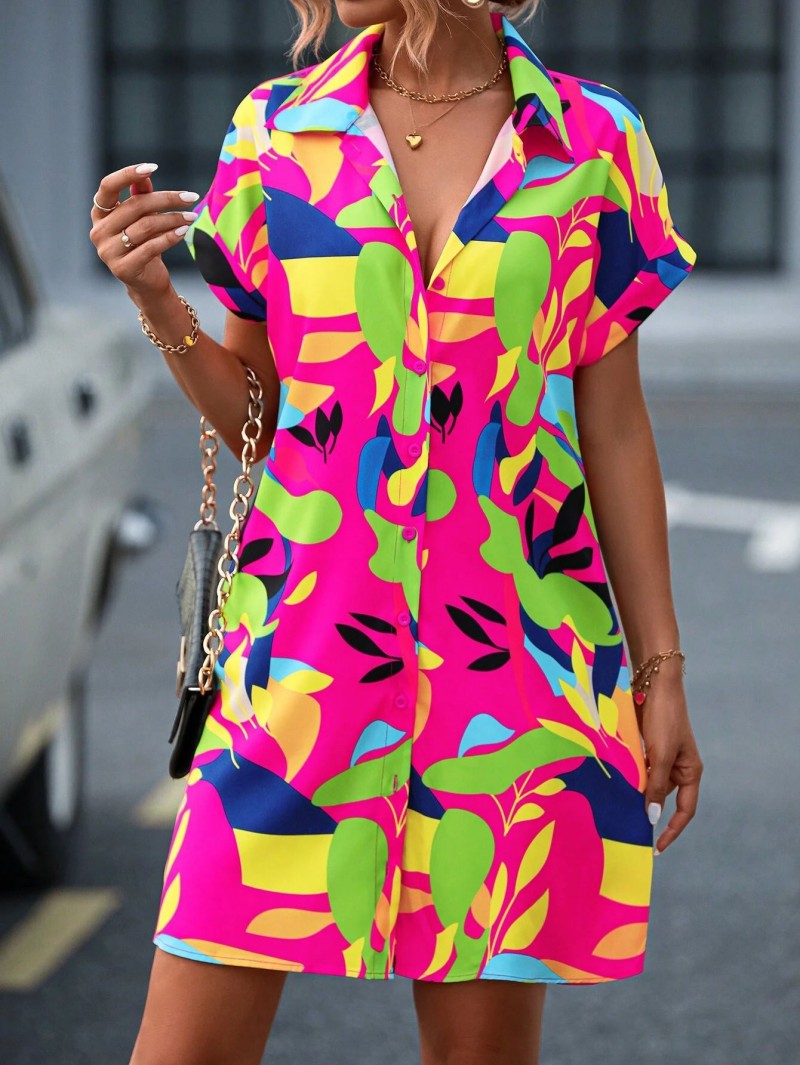 Robe à boutons imprimée Tiana™