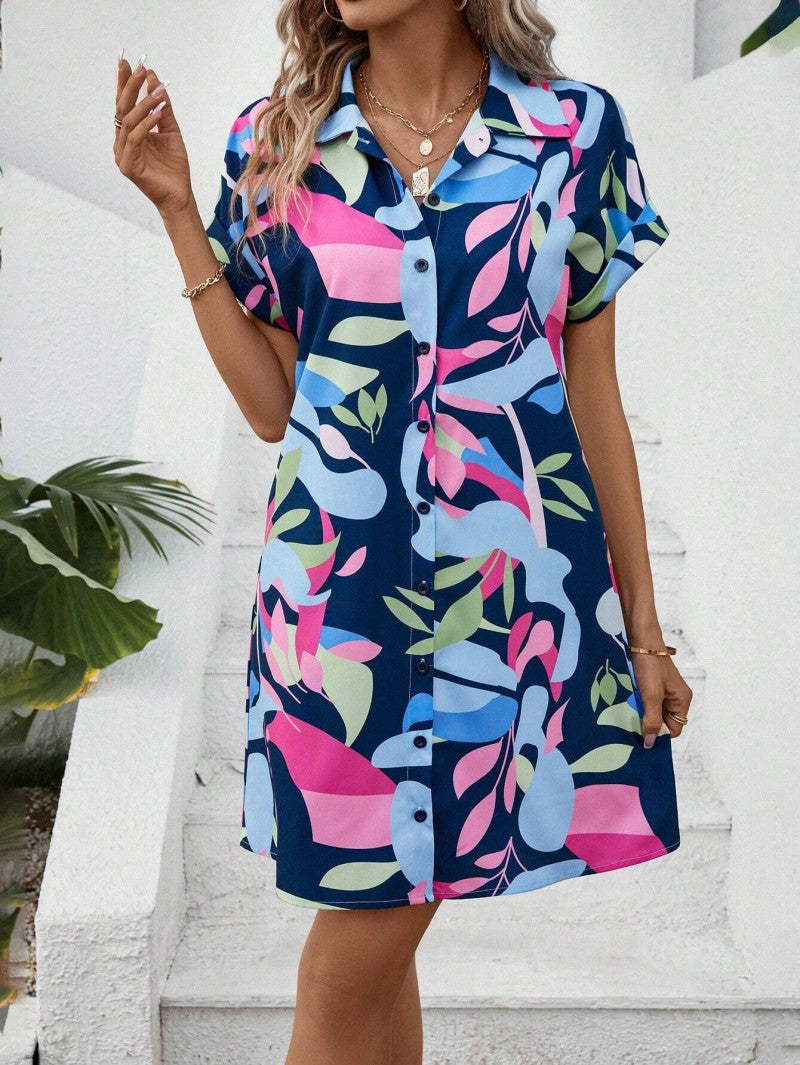 Robe à boutons imprimée Tiana™