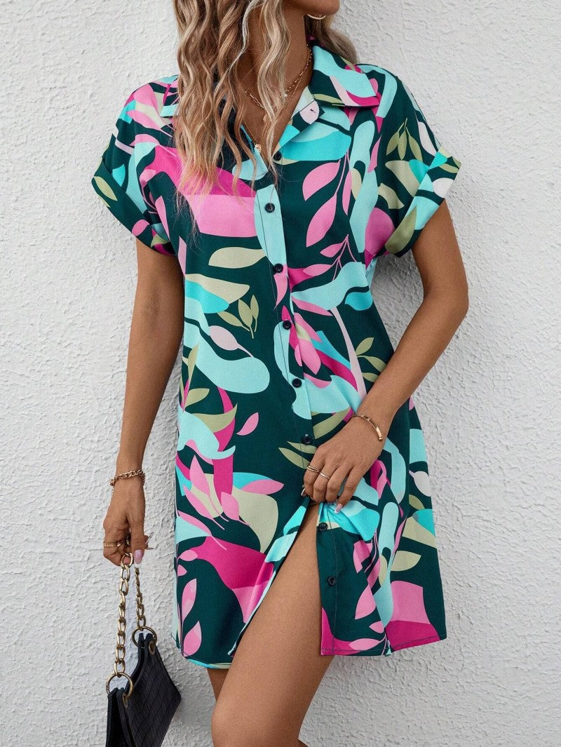 Robe à boutons imprimée Tiana™