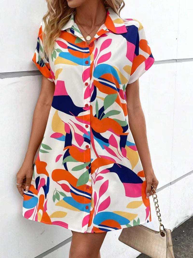 Robe à boutons imprimée Tiana™