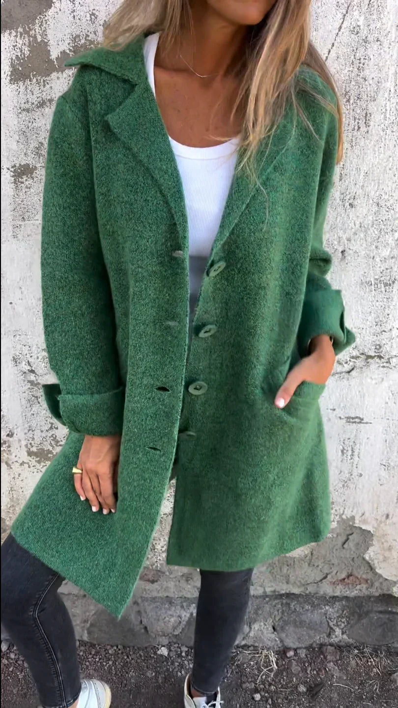 ESTELLE™ | Manteau en laine avec boutons