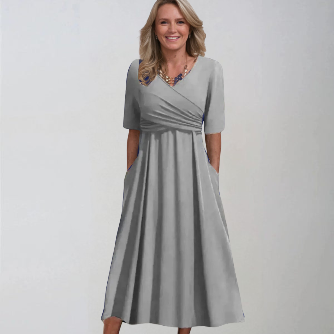Petra | Élégante robe midi avec poches