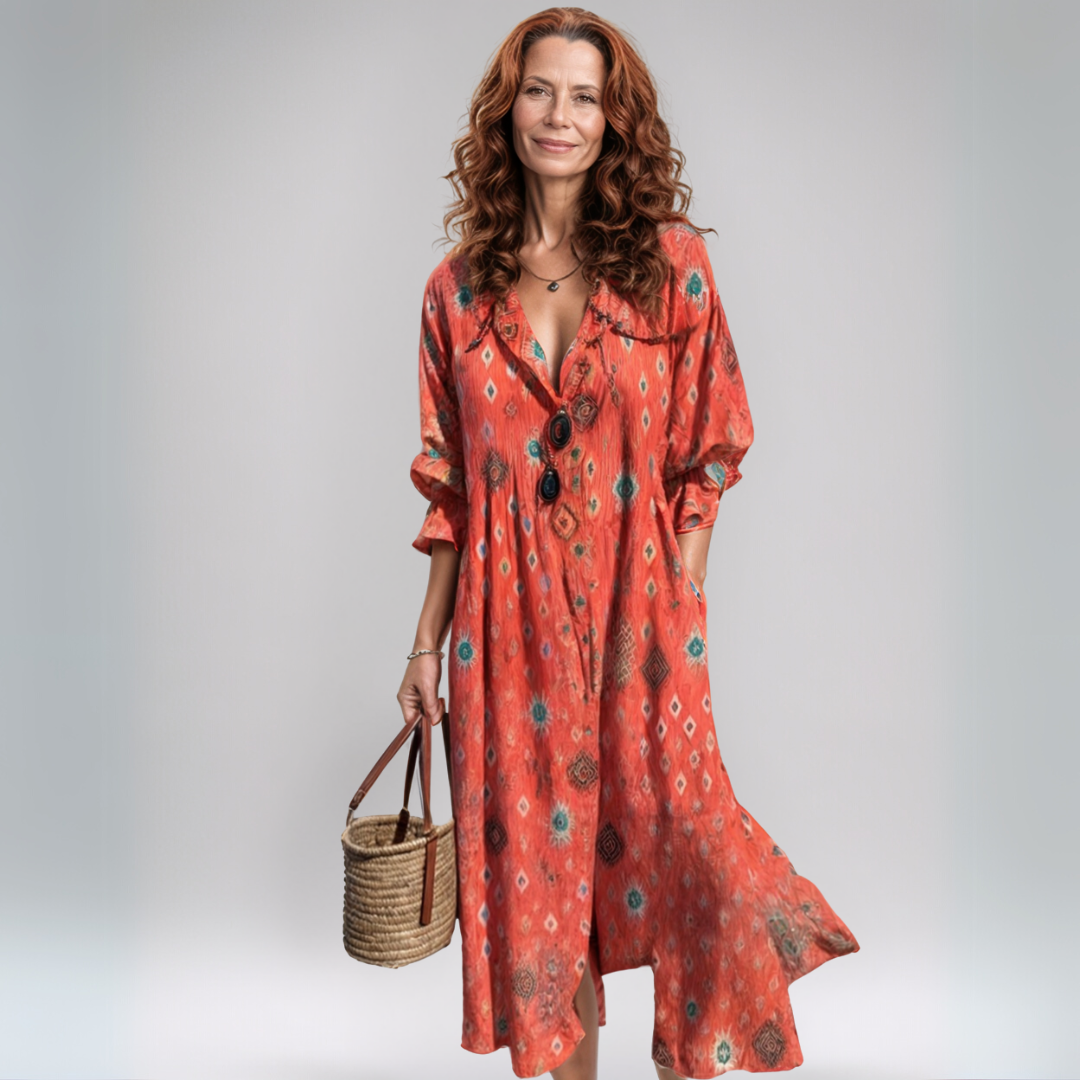 Charlotte | Robe maxi bohème légère pour les journées estivales