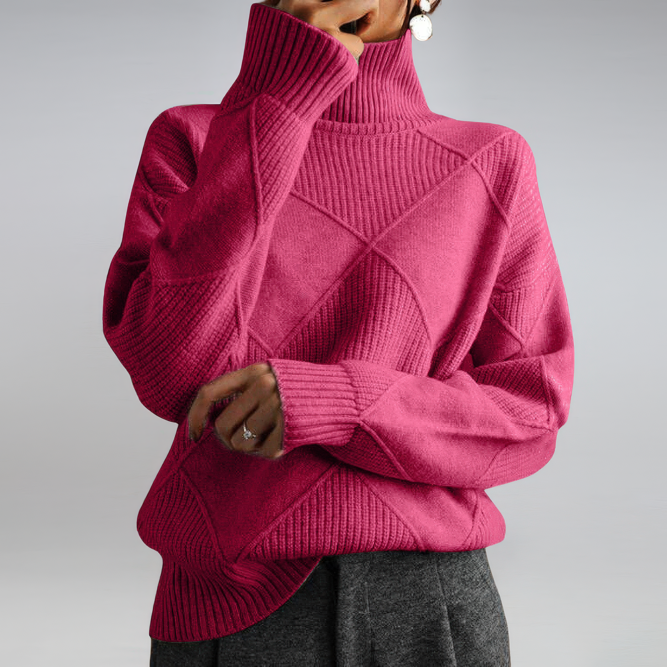 COLETTE™ | Col montant en cachemire doux