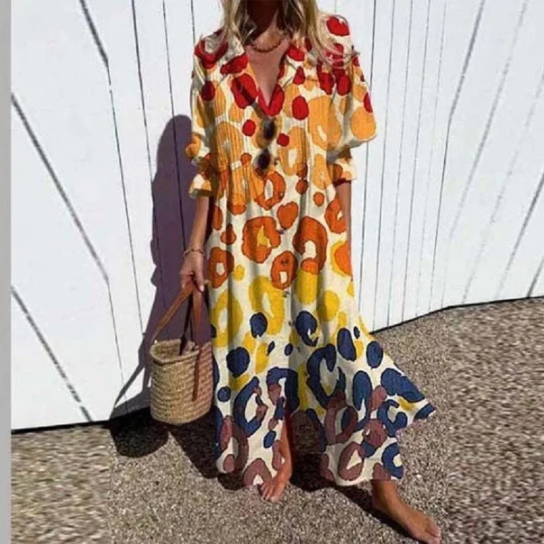 Kateřina | Robe boho à silhouette décontractée