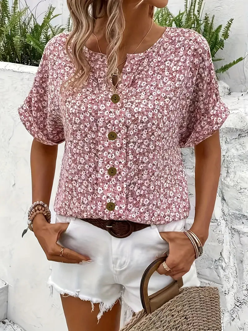 Verna | Élégante blouse à motif floral