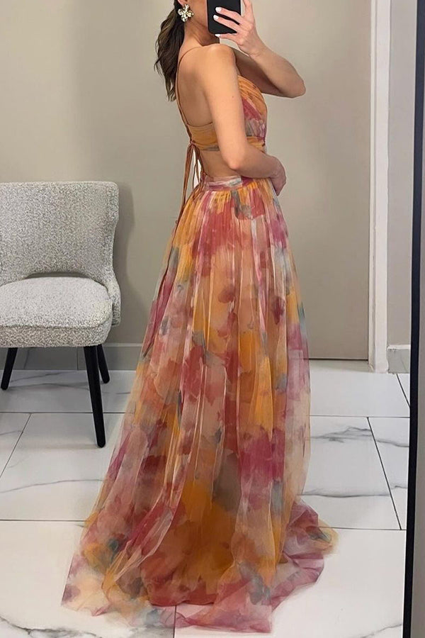 Frostine™ | Robe Longue Fleurie au Style Romantique