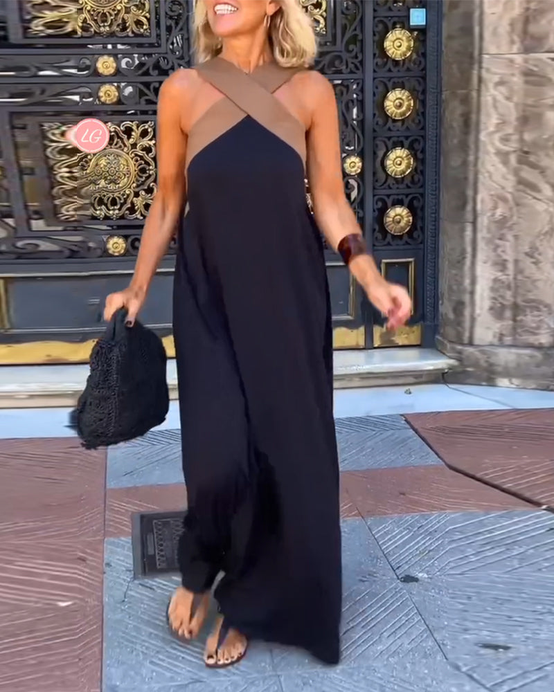 SIENNA | Robe Chic à Dos Nu et Col Croisé Tendance