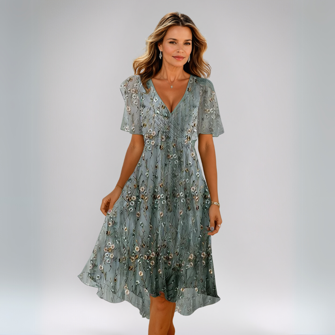 Tiana | Robe d'été à motif floral délicat