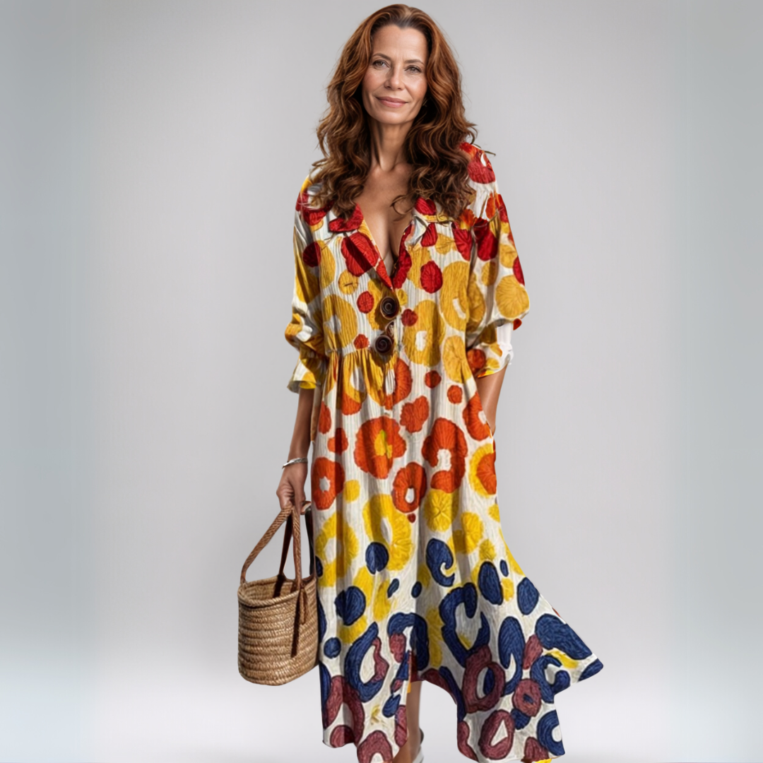 Charlotte | Robe maxi bohème légère pour les journées estivales