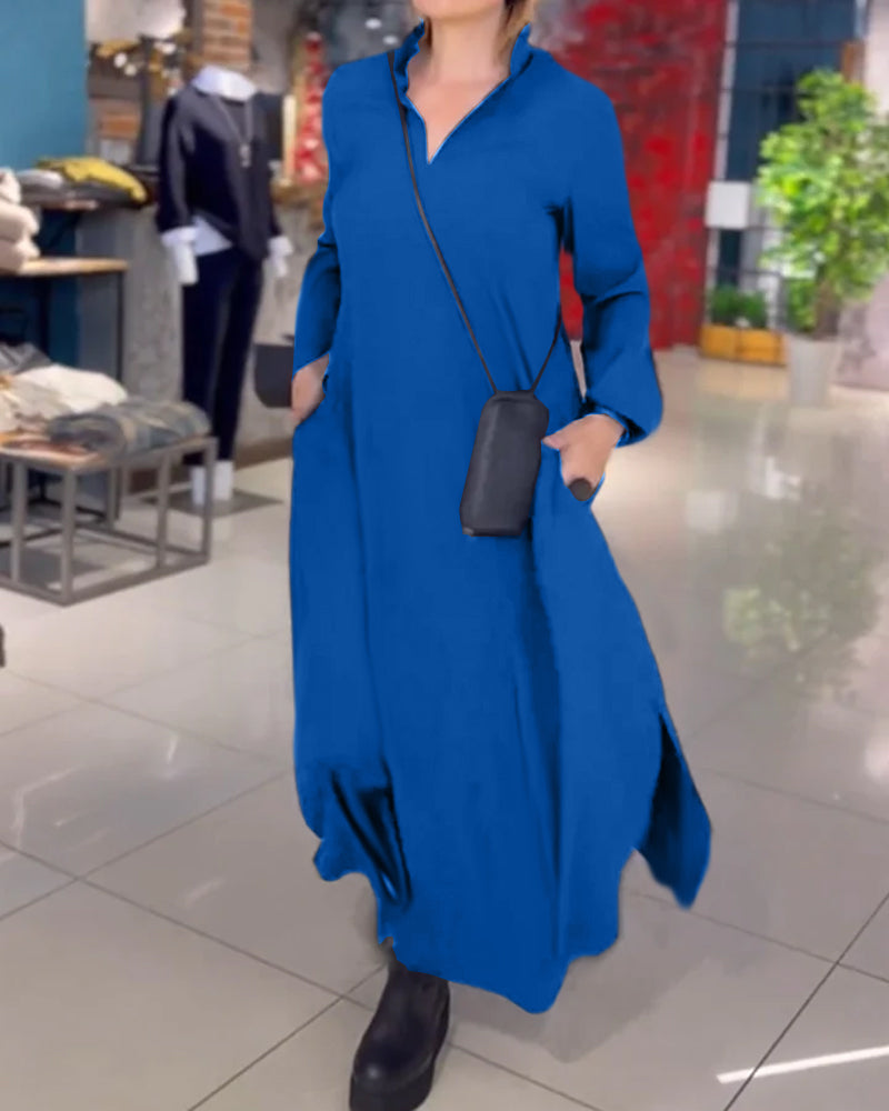 Tereza | Élégante robe longue avec fente