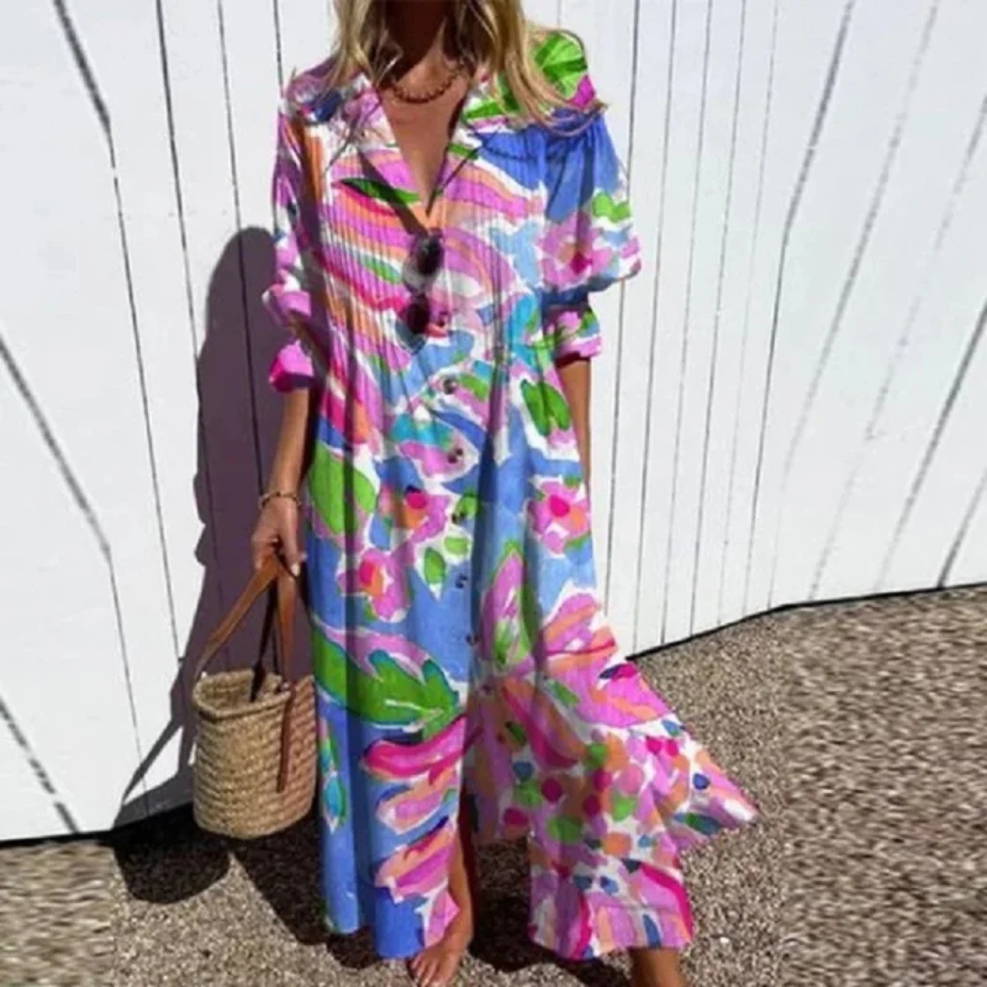 Kateřina | Robe boho à silhouette décontractée