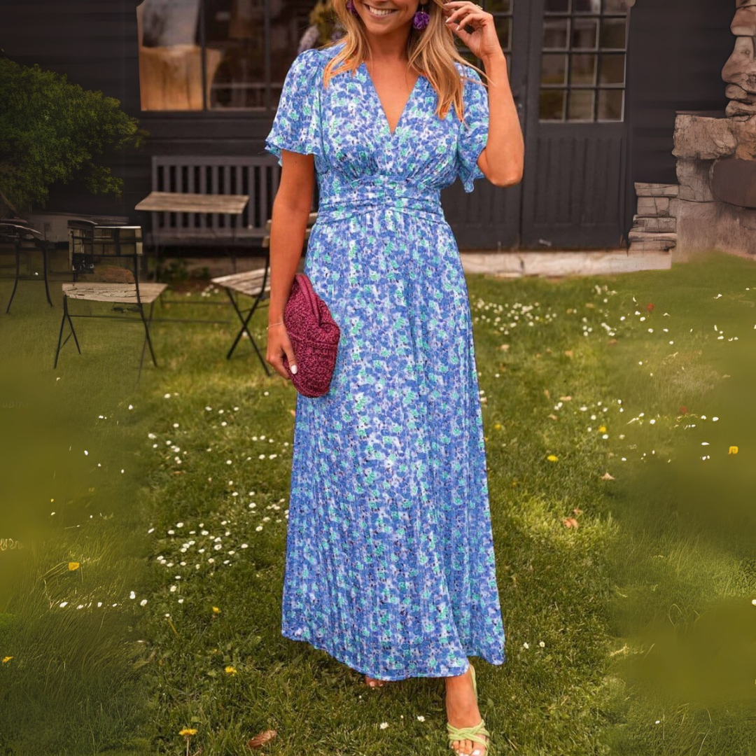 Laura | Élégante robe maxi à décolleté en V