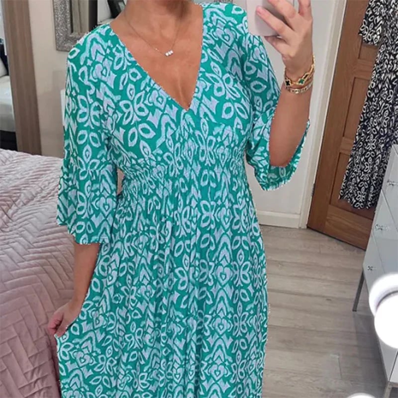 Camille – robe à volant fleurie