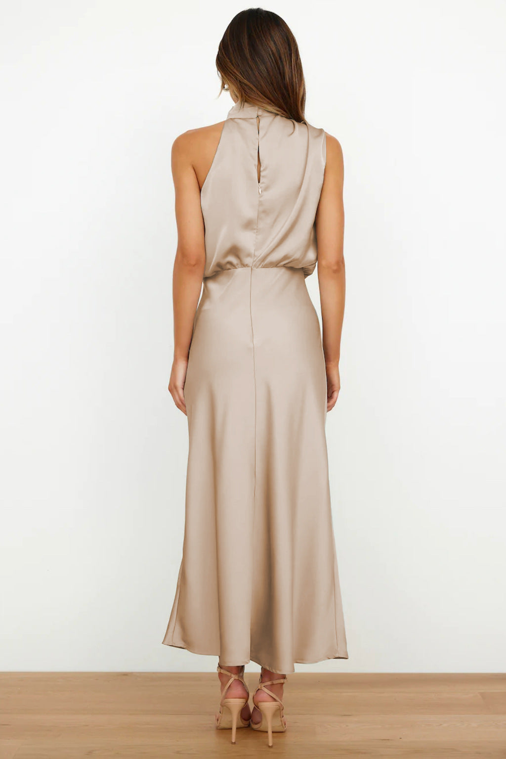 Valeria™ | Long Halter Neck Dress