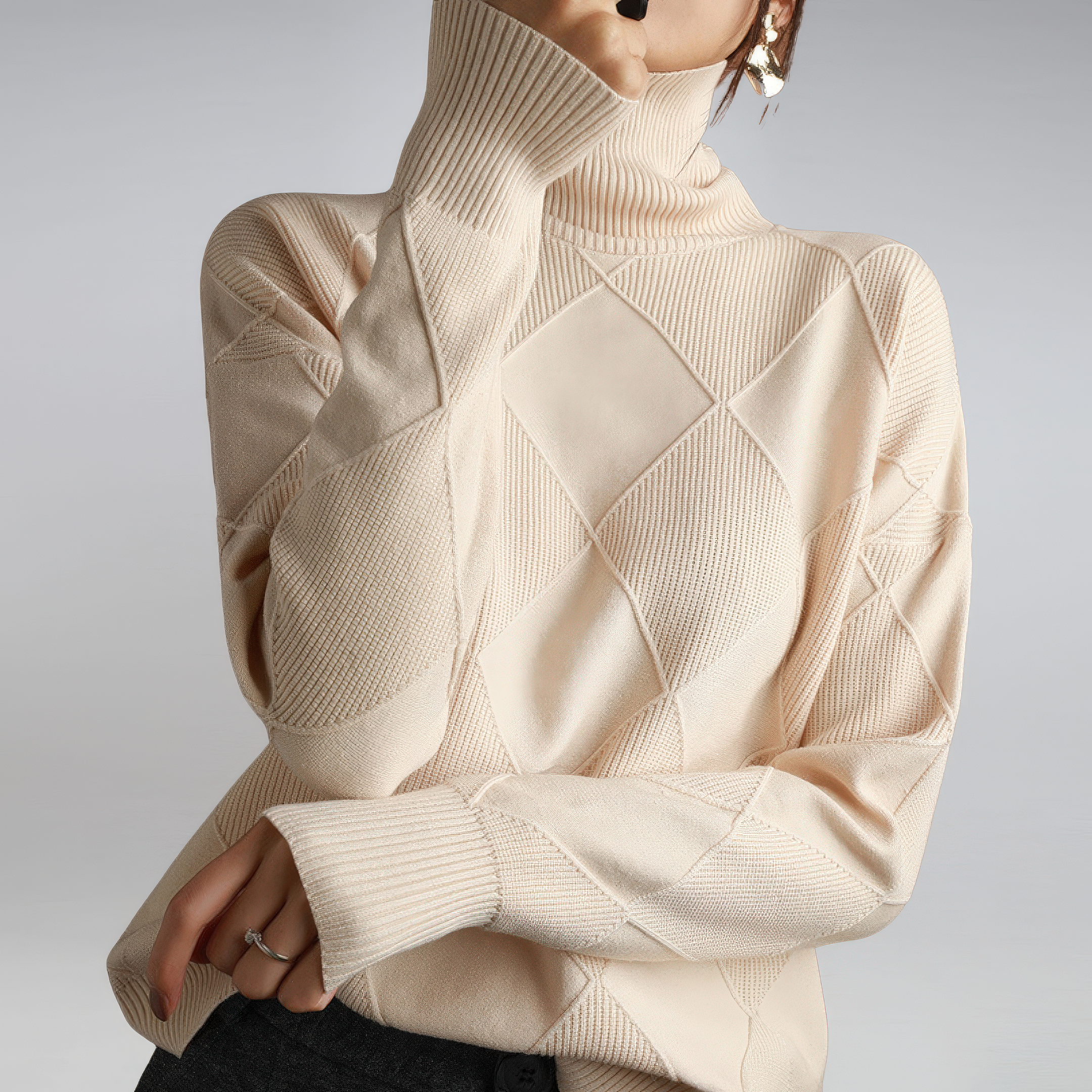 COLETTE™ | Col montant en cachemire doux