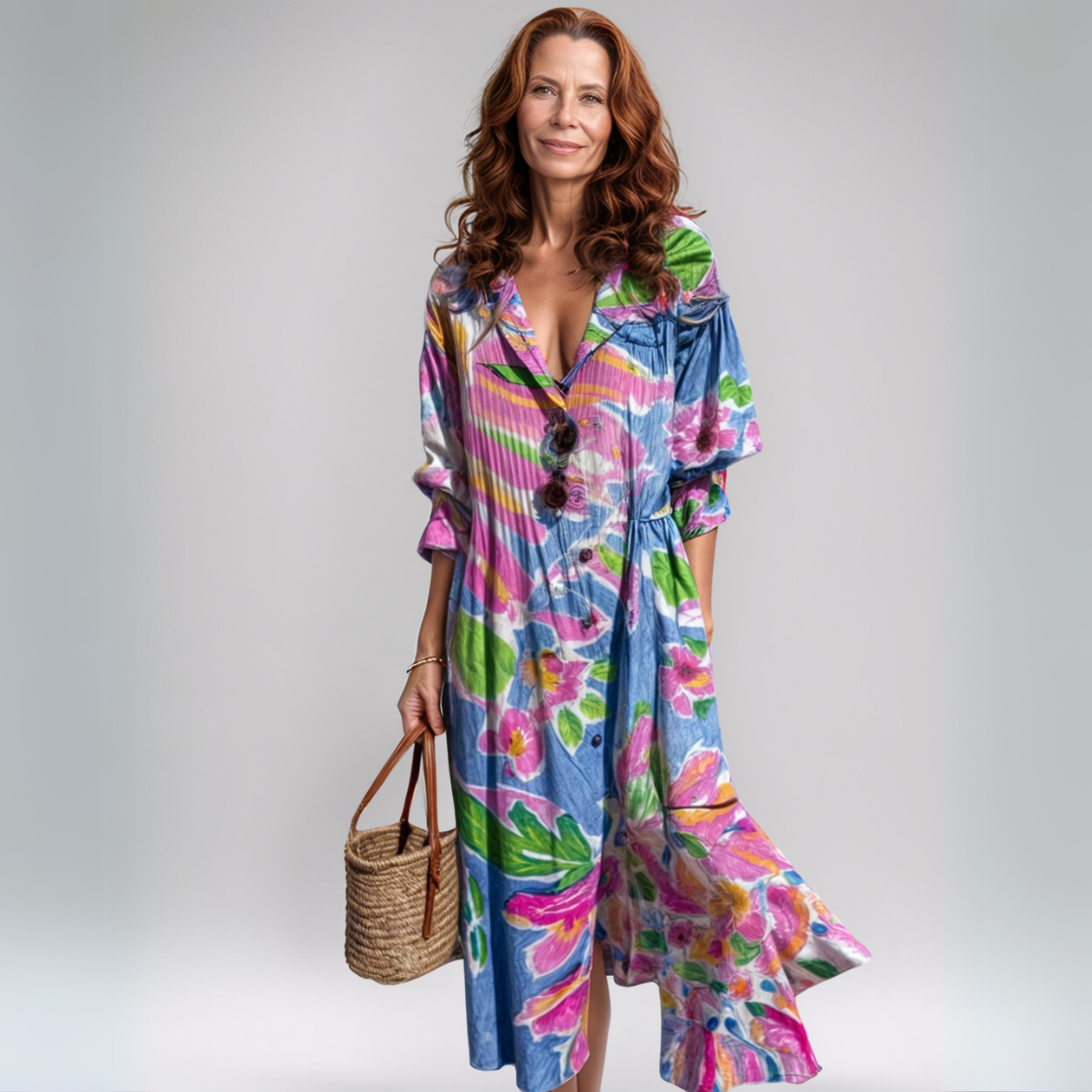 Charlotte | Robe maxi bohème légère pour les journées estivales
