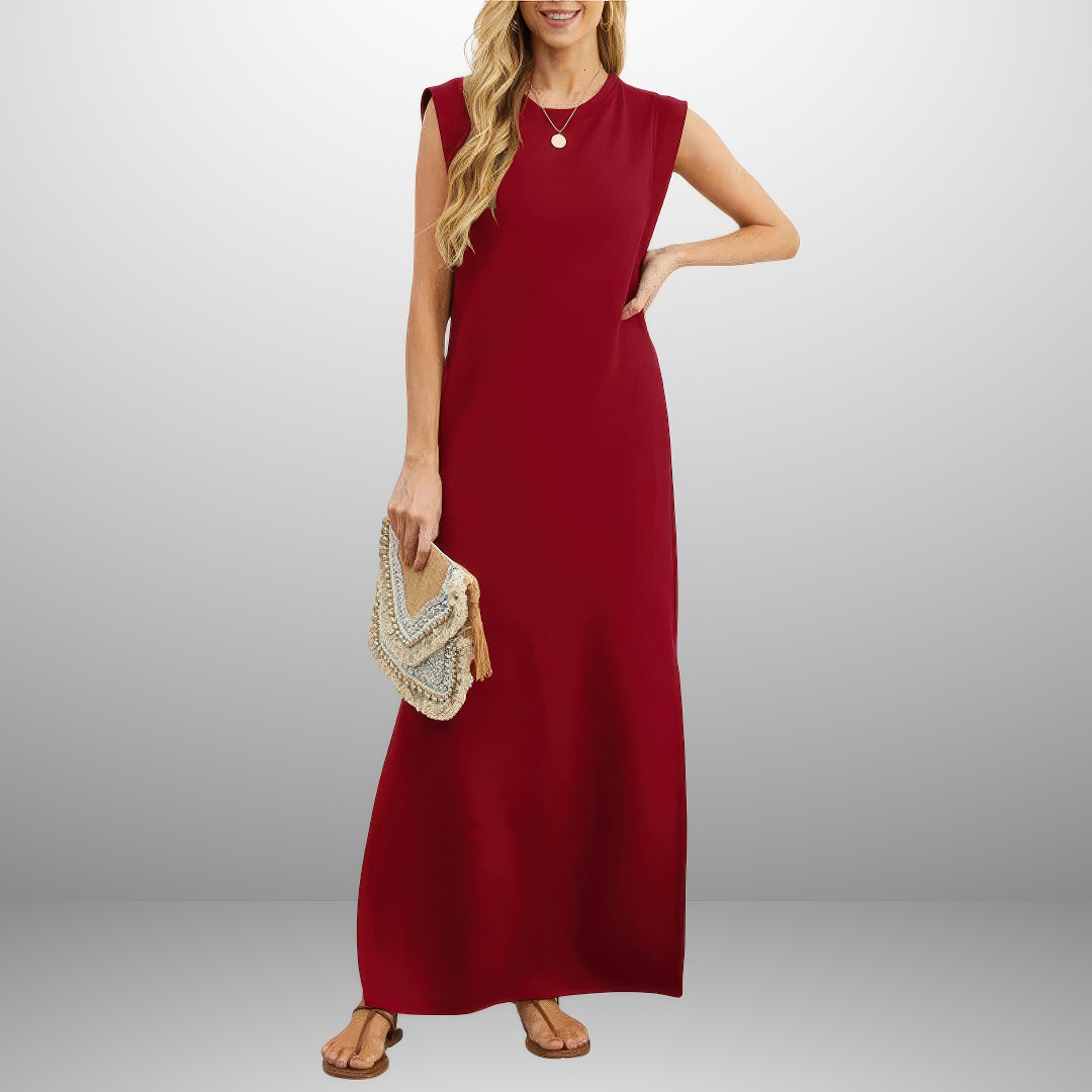 Emma | Robe Longue Fluide Anti-Rides