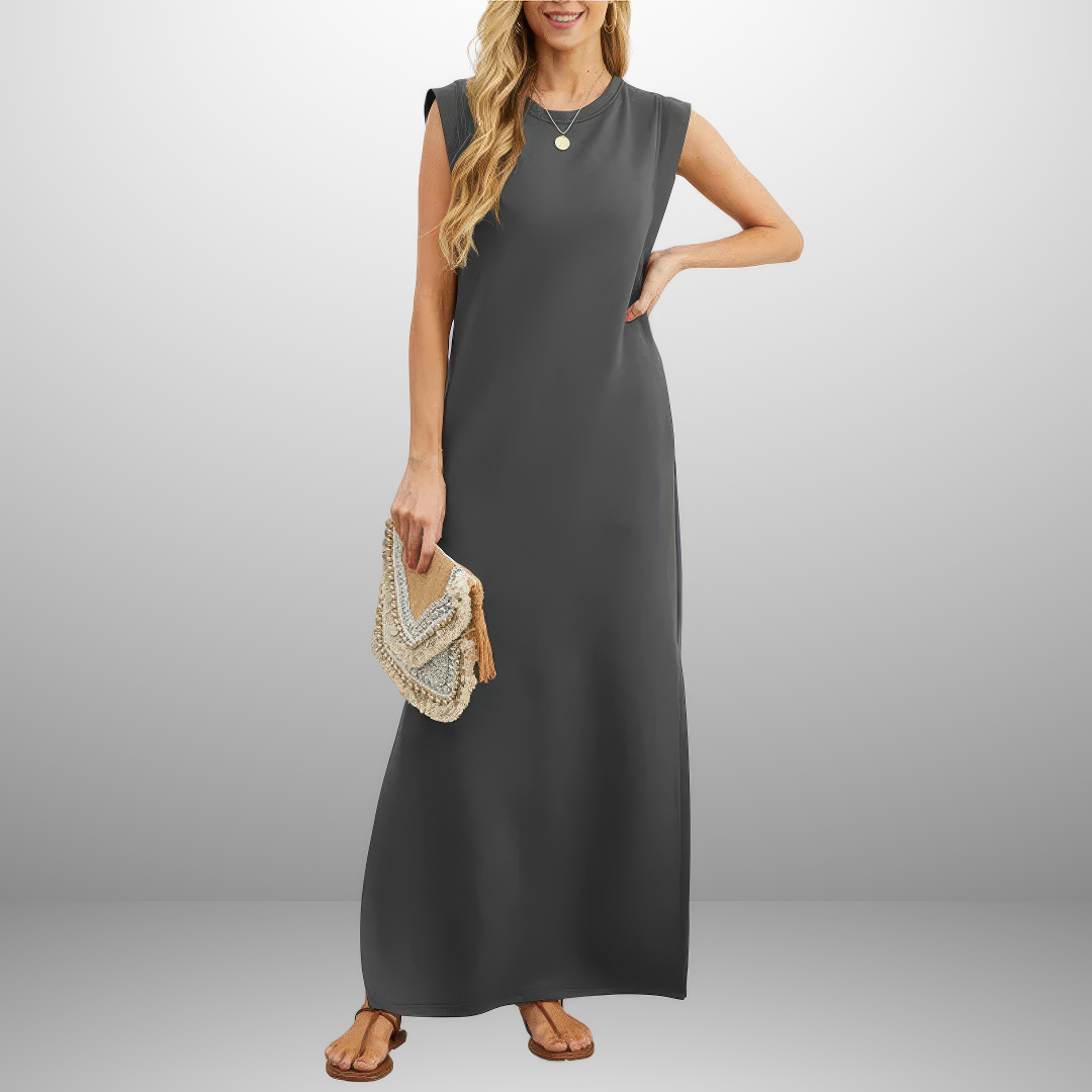 Emma | Robe Longue Fluide Anti-Rides