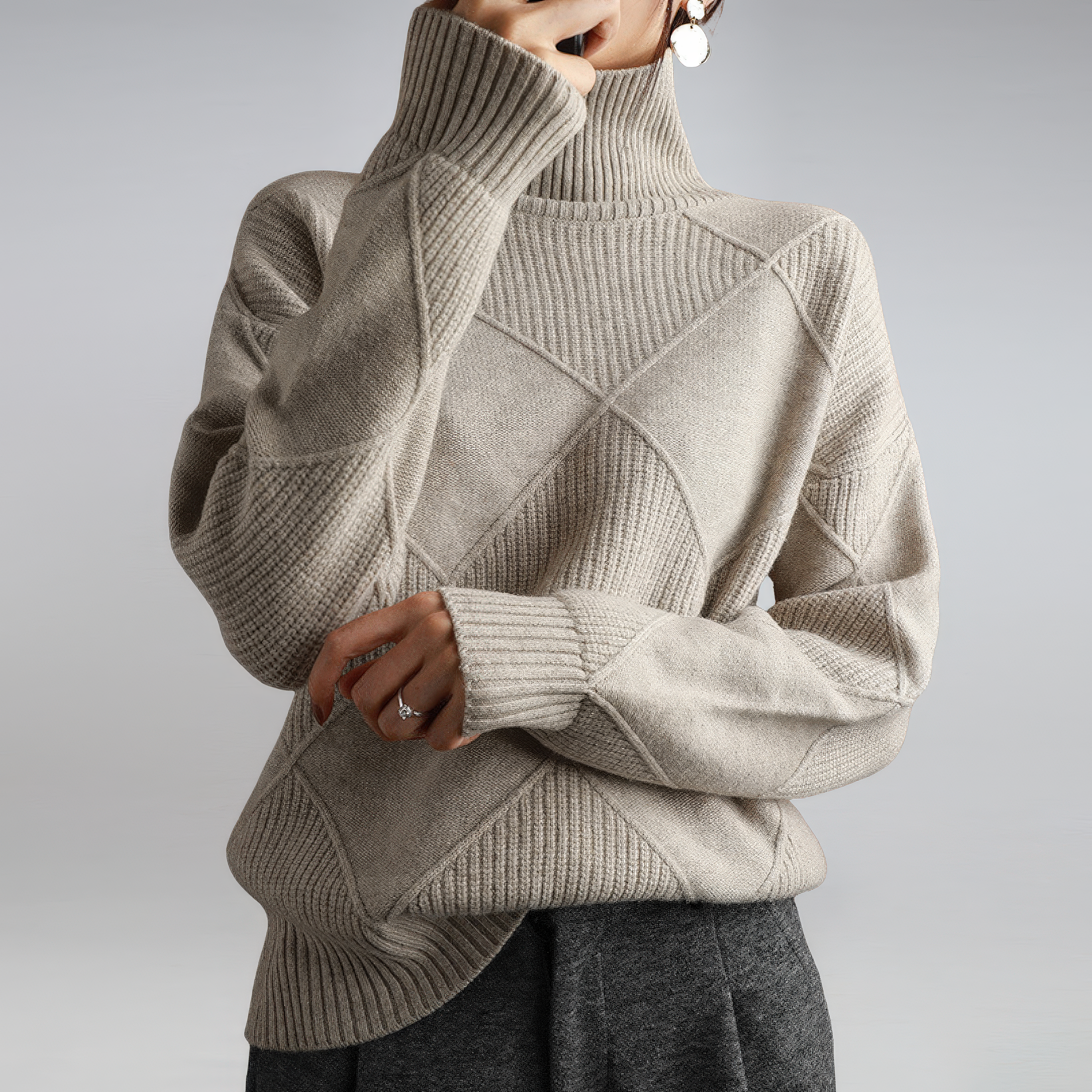 COLETTE™ | Col montant en cachemire doux