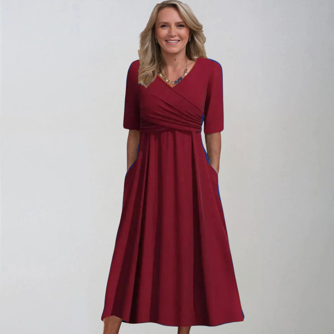 Petra | Élégante robe midi avec poches