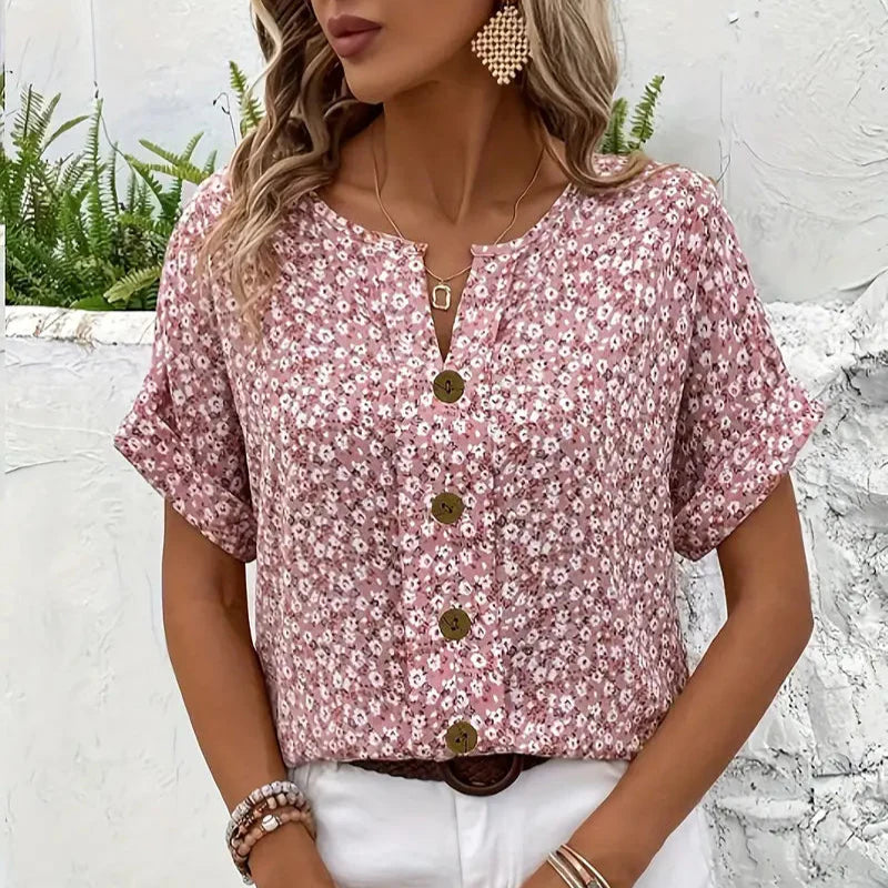 Verna | Élégante blouse à motif floral
