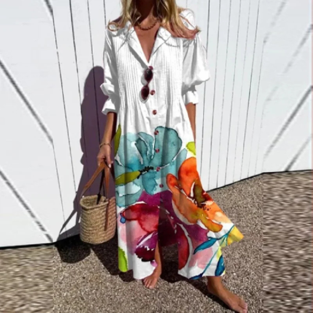 Kateřina | Robe boho à silhouette décontractée