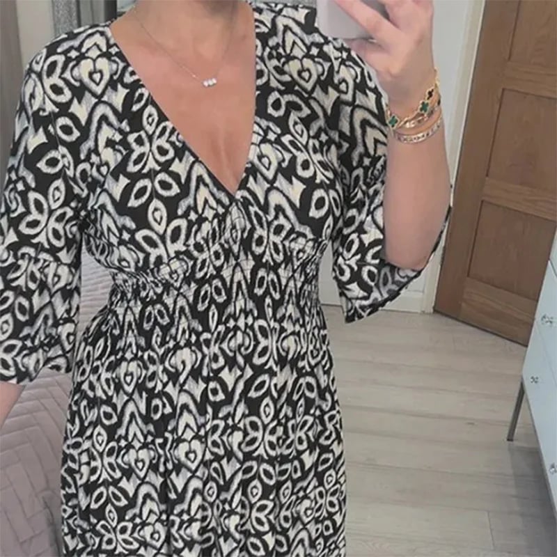 Camille – robe à volant fleurie