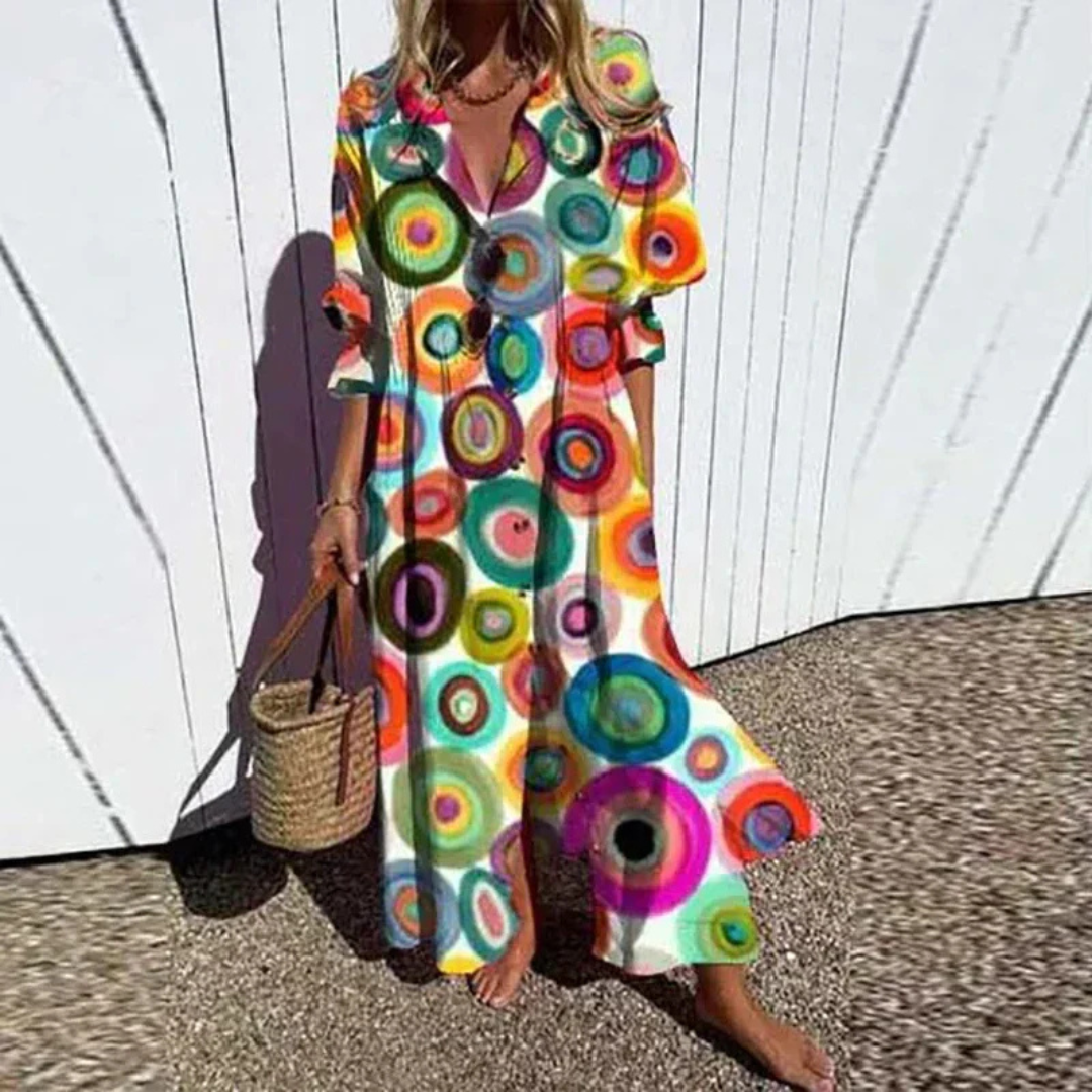 Kateřina | Robe boho à silhouette décontractée