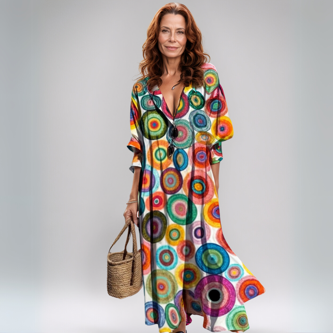 Charlotte | Robe maxi bohème légère pour les journées estivales