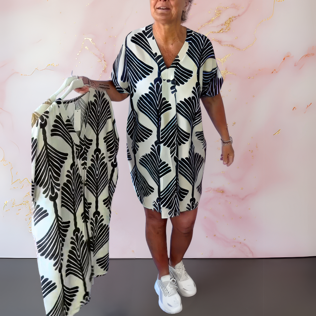 Elea™ | Robe imprimée à décolleté en V