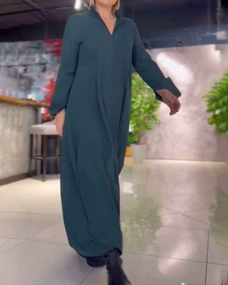 Tereza | Élégante robe longue avec fente