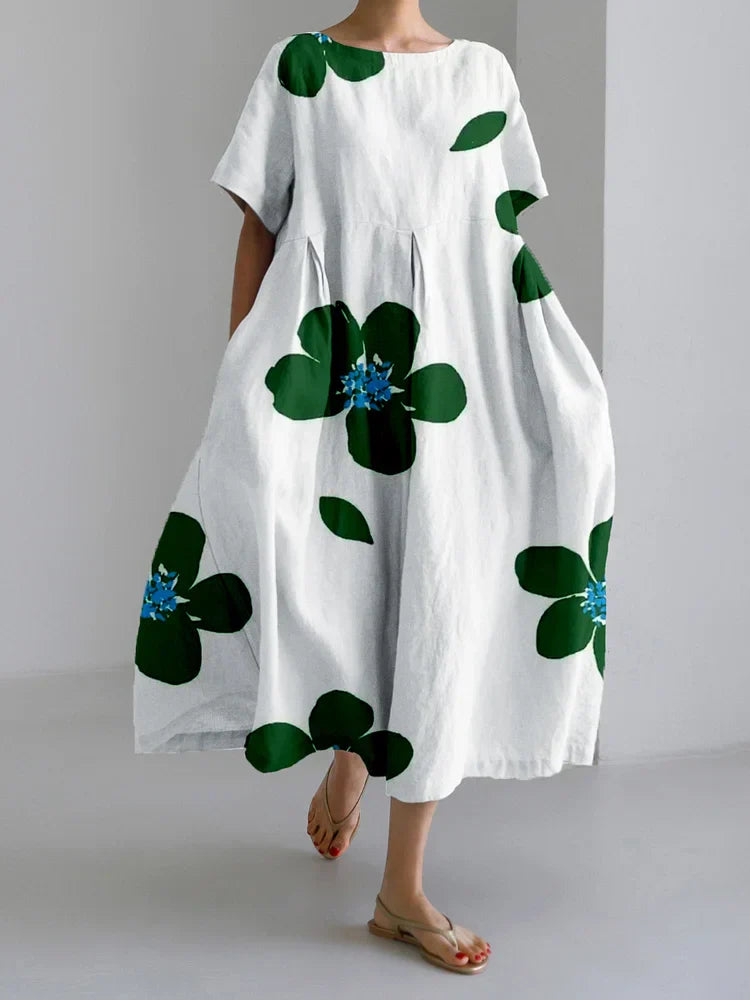 CATERINA | Robe Longue Fleurie d'Été