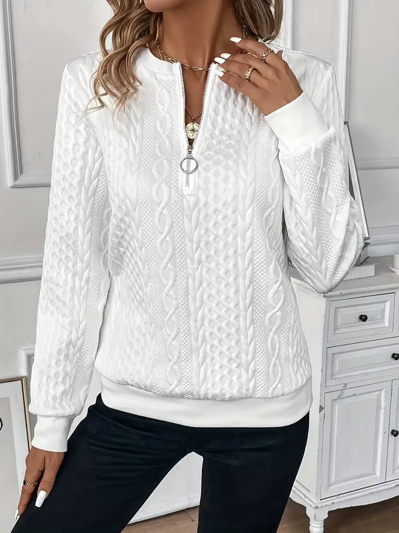 LUCY™ I Sweat élégant avec fermeture éclair