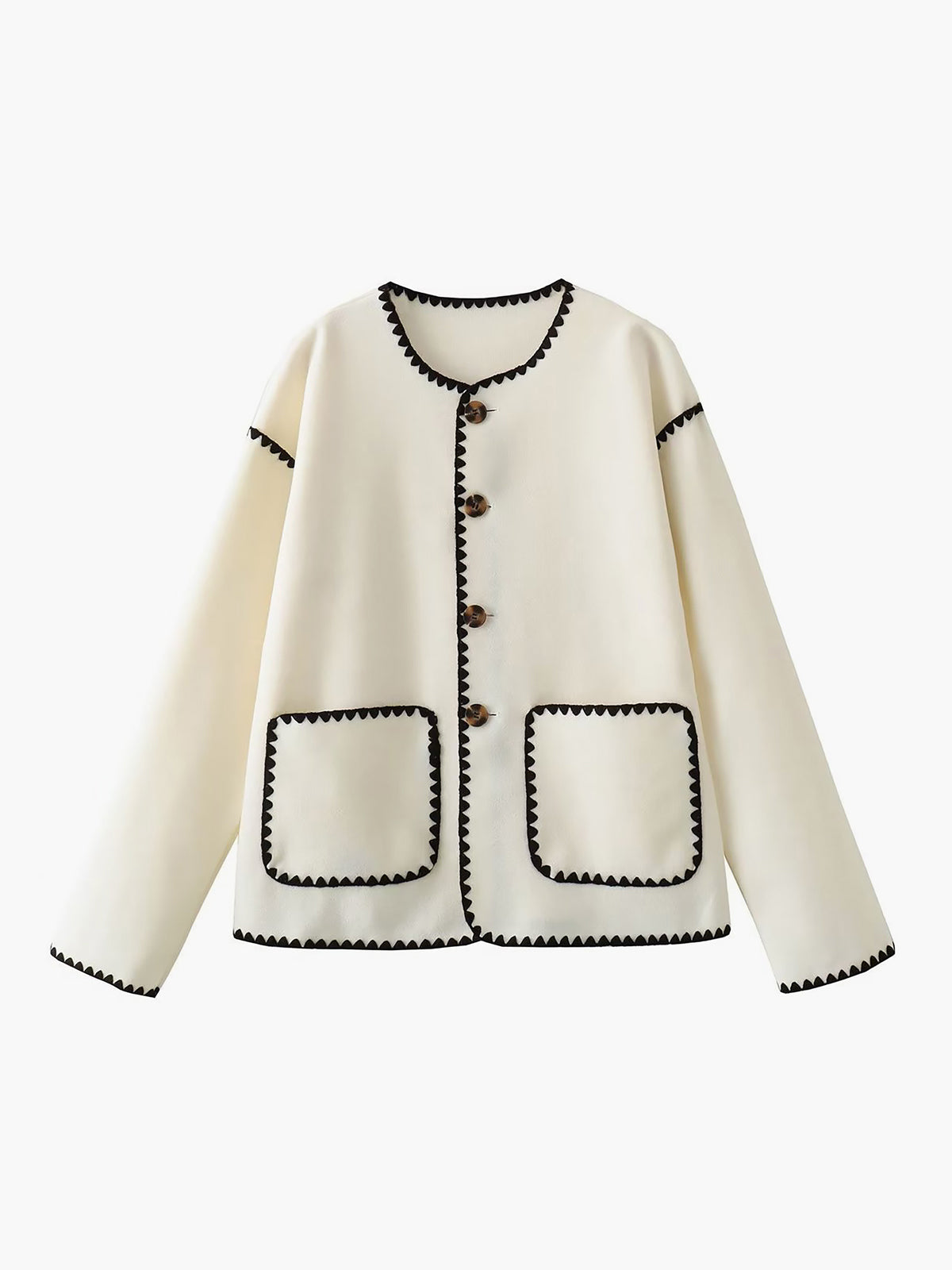 Veste contrastée