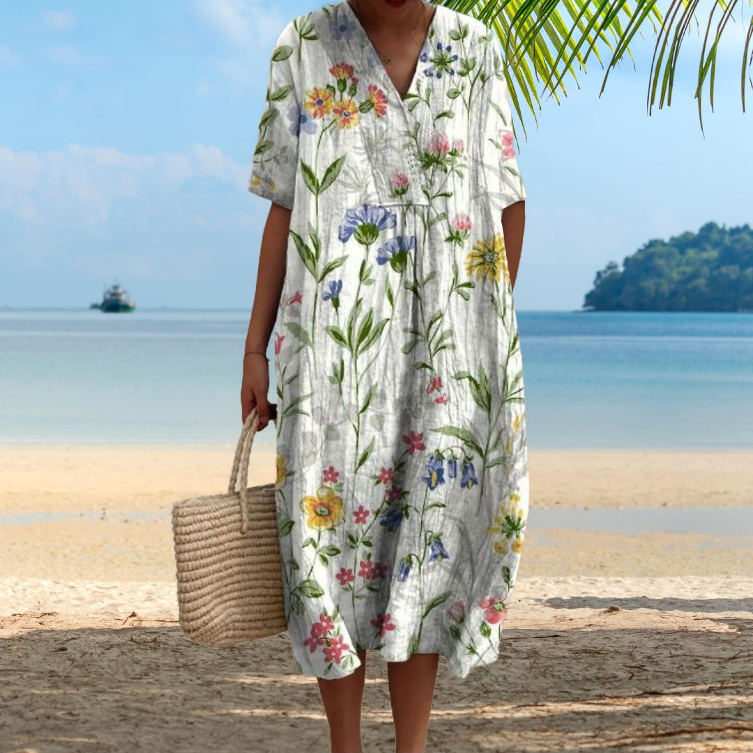 Melissa | Élégante Robe à Fleurs