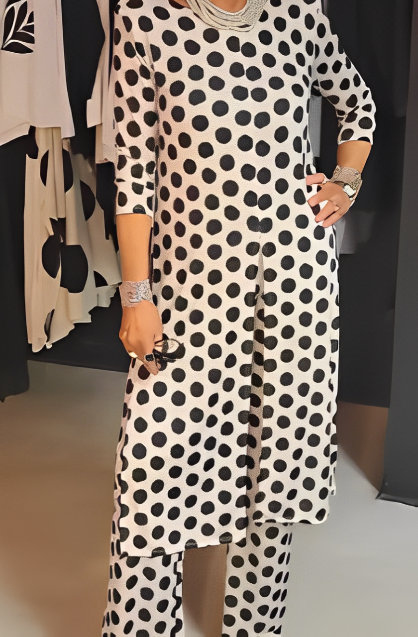 LILIANA | Ensemble Deux Pièces à Pois pour un Style Décontracté et Estival Élégant