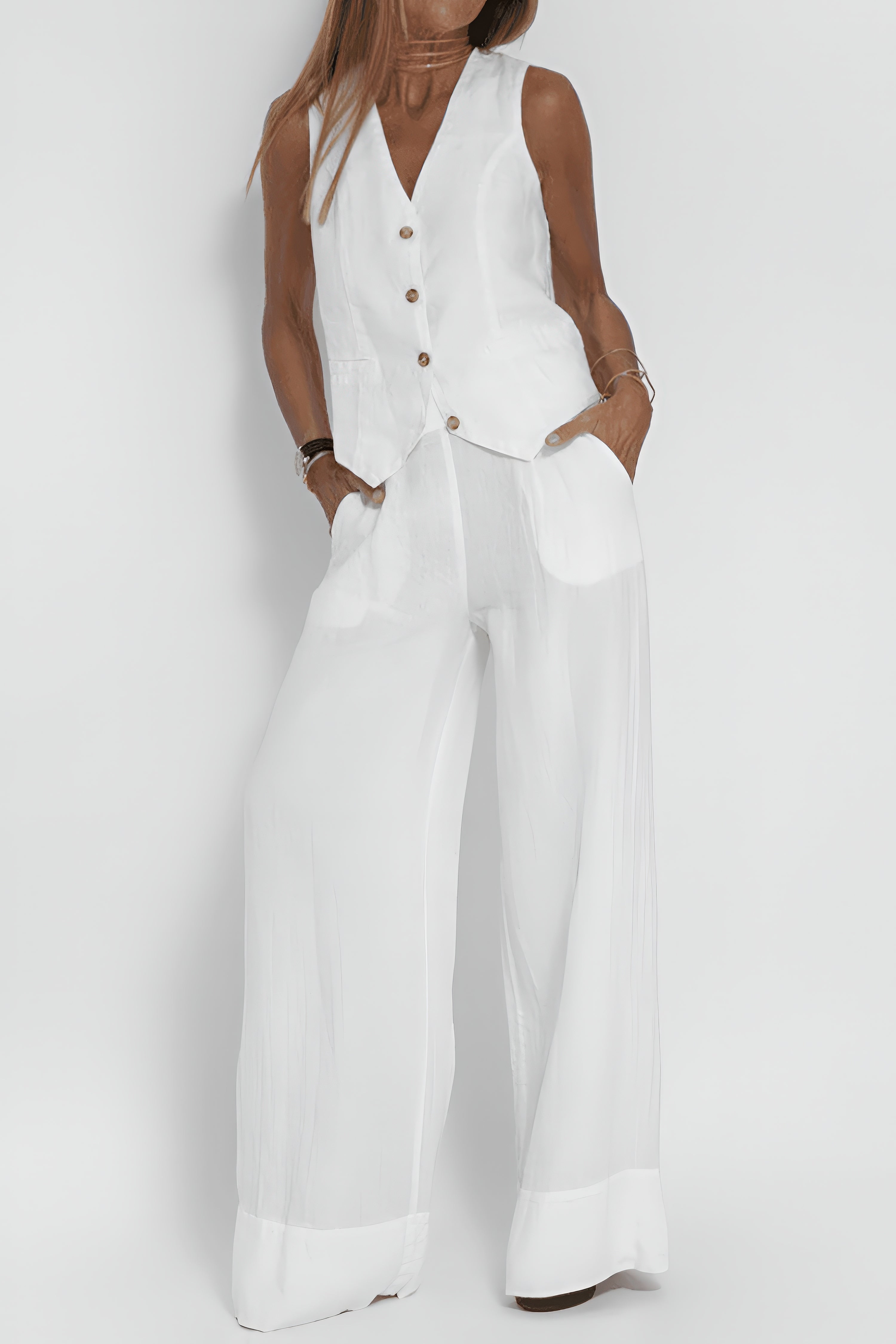 MARTINA | Haut Élégant Femme (+ Pantalon Assorti GRATUIT)